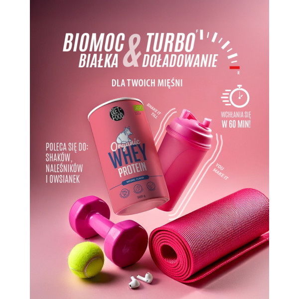 Органічний сироватковий протеїн 500 г Organic Whey Protein (Natural) 5667-DF